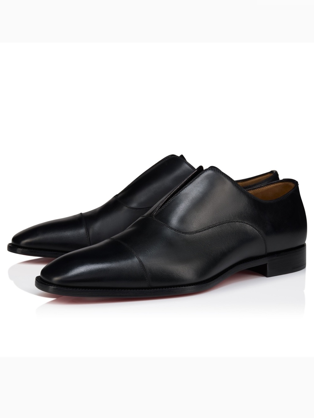 Christian Louboutin Alpha Male II Oxford Shoes in Black Calf Leather